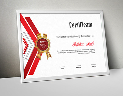 Modern Certificate
