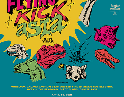 Flying Kick Asia Gig Online Poster