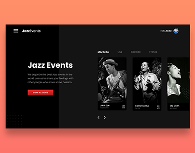 Project thumbnail - Jazz Events Website