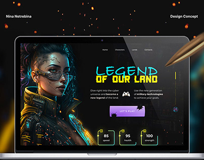 Concept Design Site | Cyberpunk Game
