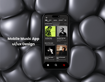 Mobile music app ui/ux design