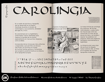 Tipografia Carolingia Trabajo Universidad Kennedy