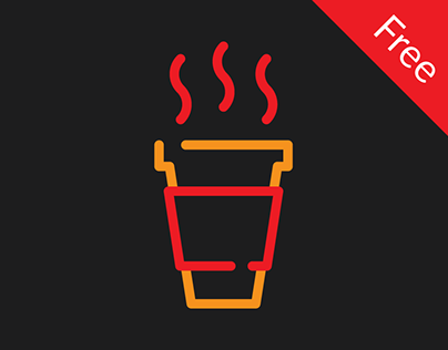 Free icons pack for cafe and street food