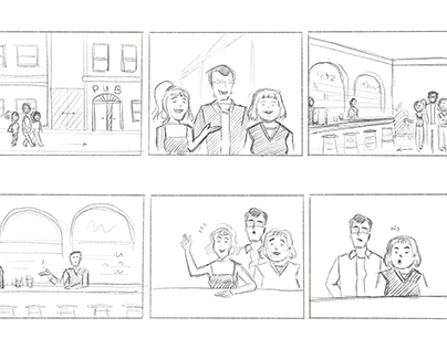 Storyboards & Animatic for Animated Short - Baby Steps