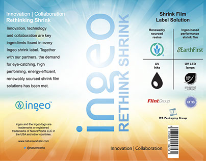Ingeo Shrink-Film Bottle Label