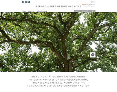 Website Design for Permaculture Design Magazine