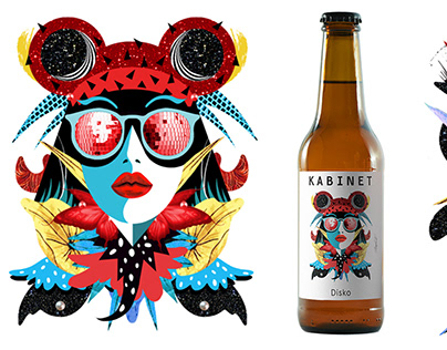 Beer label DISCO IPA | Created for Kabinet Brewery