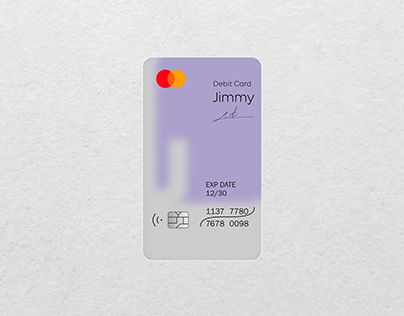 DEBIT CARD DESIGN USING FIGMA