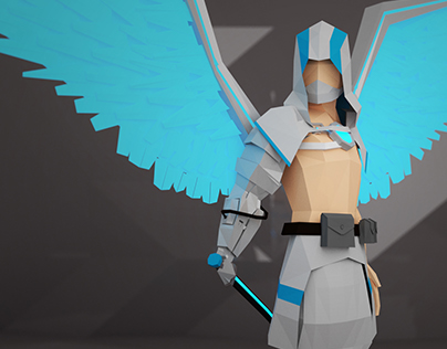 Low poly Winged Assassin