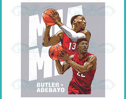 Jimmy Butler And Bam Adebayo Miami Heat