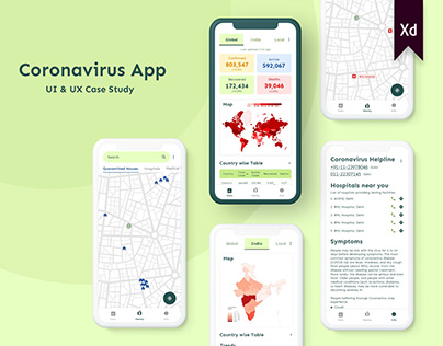 Coronavirus App - UI/UX Case Study