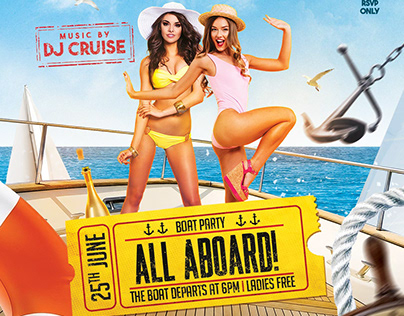 Boat Party Flyer
