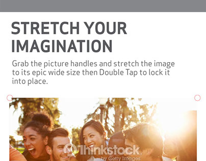 Verizon interactive product demo - image stretch
