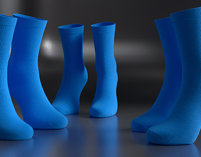 How to create a pair of socks in 3D