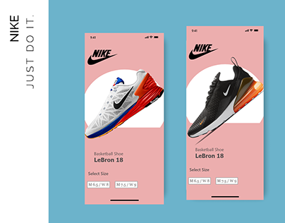 Nike UI Design Application Android