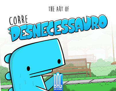 The art of "Corre Desnecessauro"
