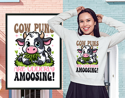 Cows T-shirt Design.