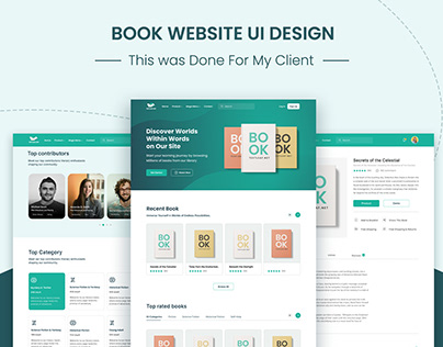 Book Store UI/UX Website Design