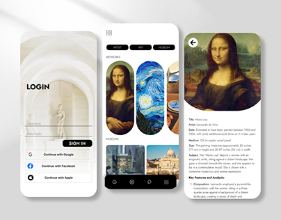 Museum Tour App U.I Design