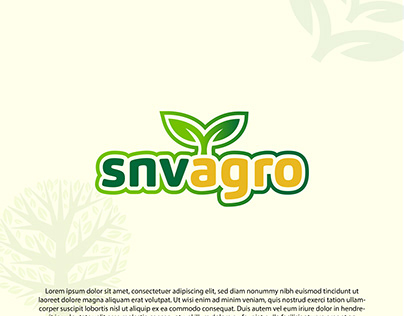 Concept : SNV AGRO - Agriculture Logo Design (Unused )