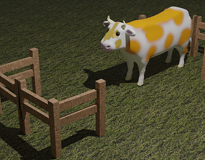 Cow Low Poly 3d Model