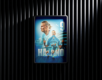 Sports Poster design | Football poster | Haaland