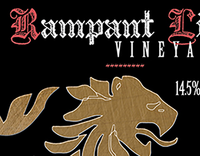 Vineyard Logo and Branding - Rampant Lion