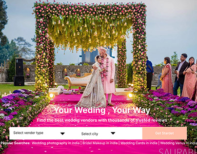 Matchmaker Wedding Website UI Design