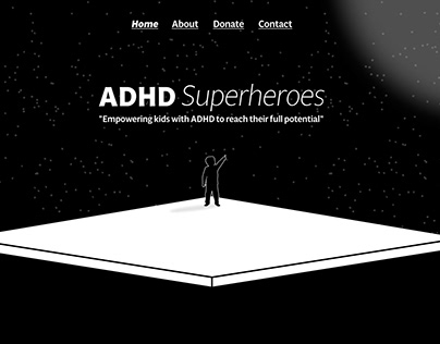 ADHD Superheroes | Landing Page UI Design XD (FREE)