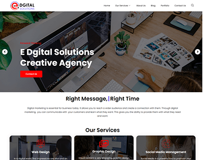 Edigital Agency site that include advance features
