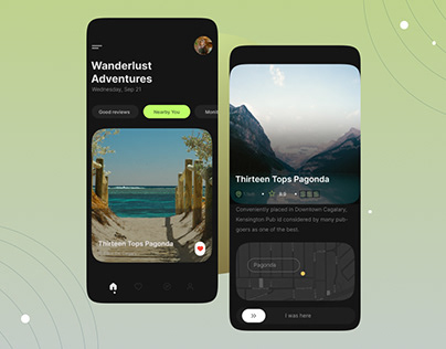 Adventures And Travel App Design