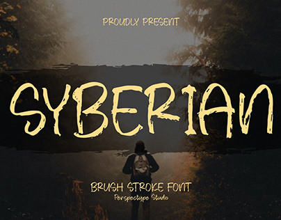 SYBERIAN - Brush Stroke Font