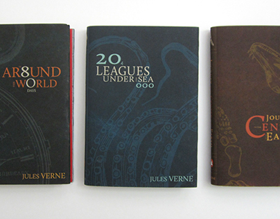 JULES VERNE BOOK COVERS
