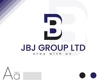 JBJ, B letter logo design & branding identity design