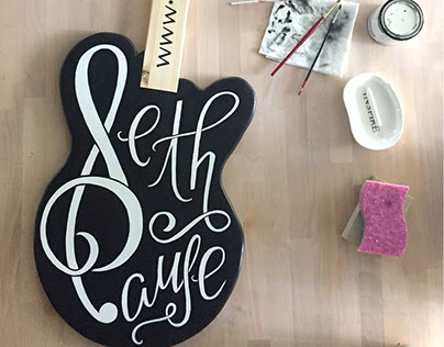 Handcrafted Guitar Signage