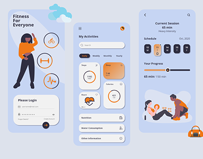 Fitness Mobile Application UX/UI