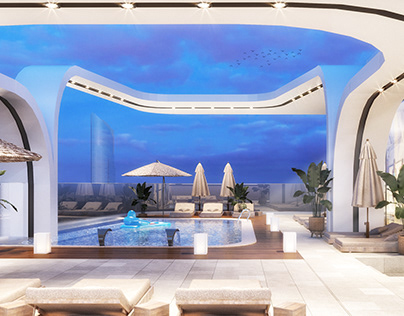 Pool In Residential Building - Dubai