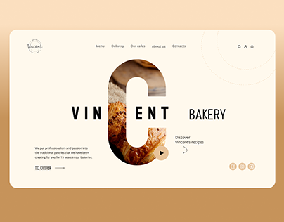 Vincent Bakery website concept