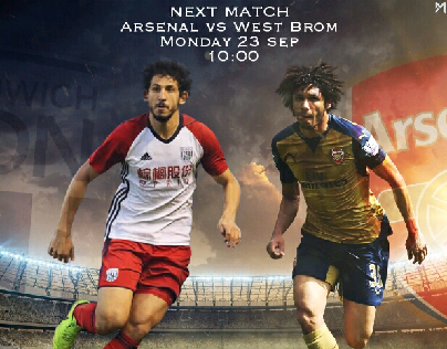 NEXT MATCH 
Arsenal vs West Brom 
Monday 23 sep 
10:00