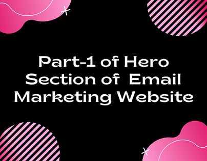 Part-1 of Hero Section of Email Marketing Website