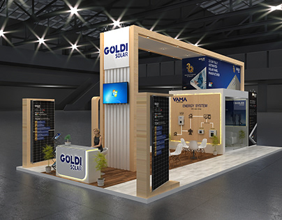 Goldi Solar 72 sqm Stall Design