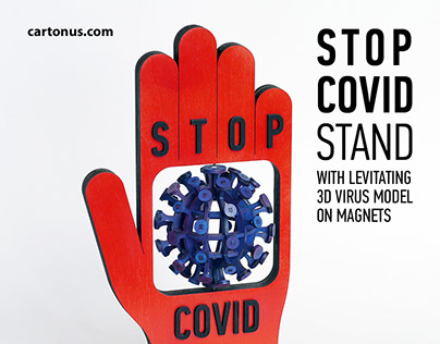 STOP COVID stand - kinetic installation