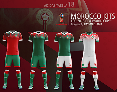 Morocco Kits For 2018 FIFA WORLD CUP