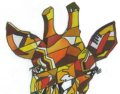 Cubism in giraffe