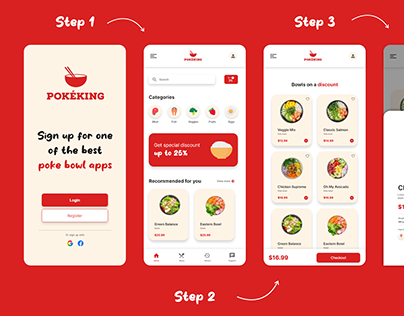 Mobile App | PokeKing | Order Oriental Food