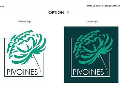 Pivoines Logo Design Project
