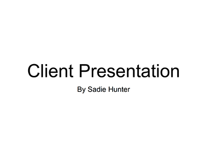 WWAC- Client Presentation