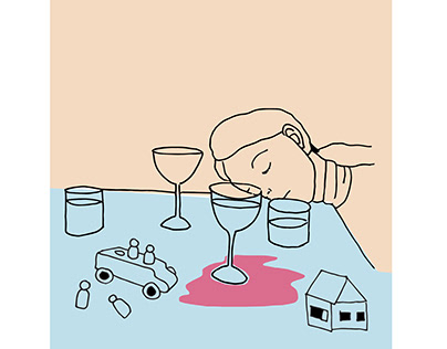 Stress Free Mums Editorial illustration
