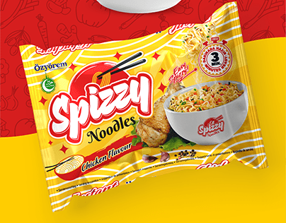 Noodles instantáneos para la Marca Spizzy.
