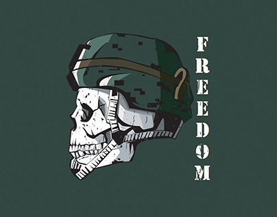 Head Skull Army Freedom!